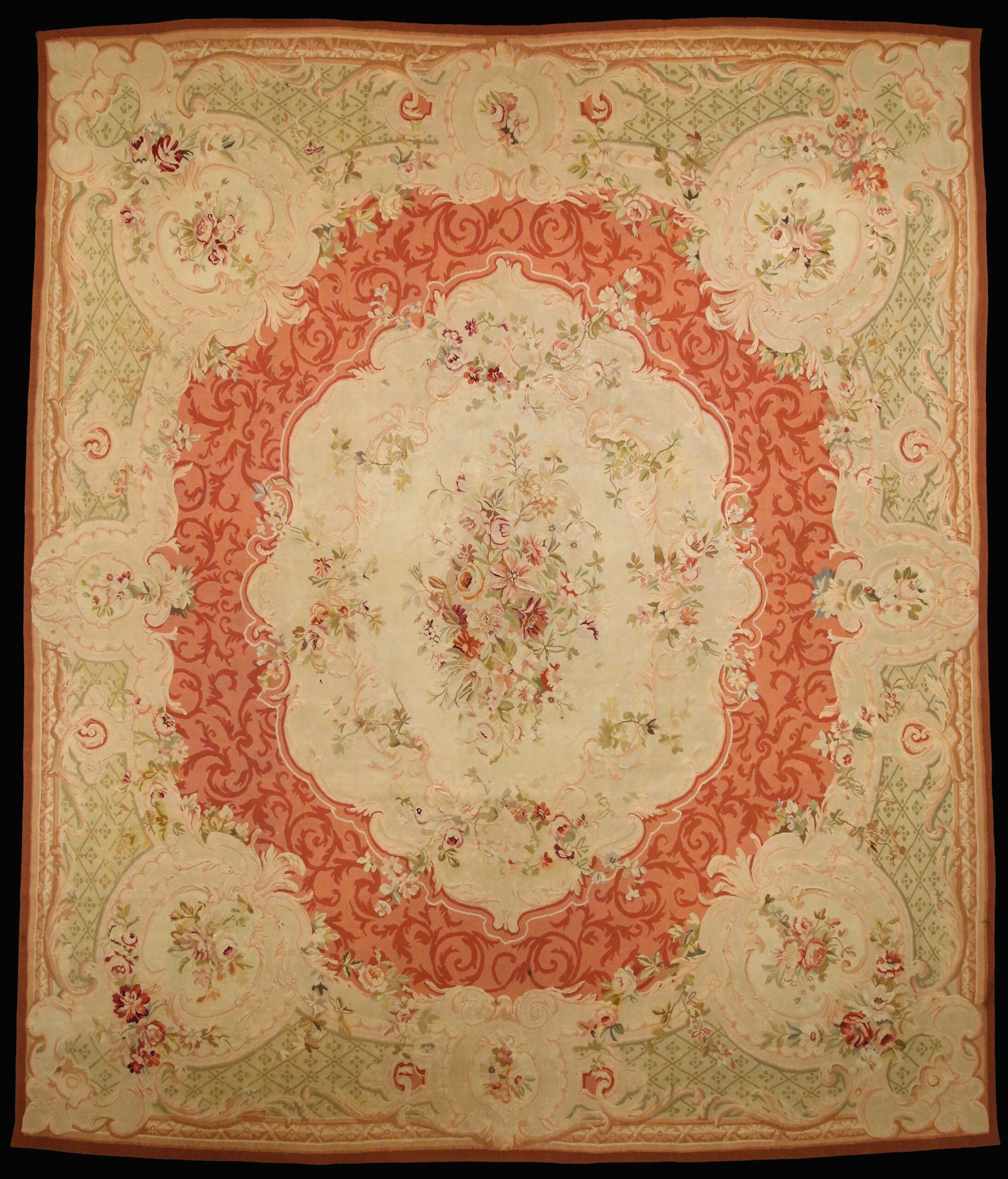 ( 200 ) 15392 Aubusson Carpet 410cm x 343cm